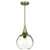 David Hunt Lighting Teardrop Glass Pendant Bronze TEA0163